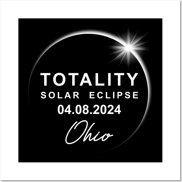 Total Solar Eclipse 2024 Ohio Wall Art by Emma Creation